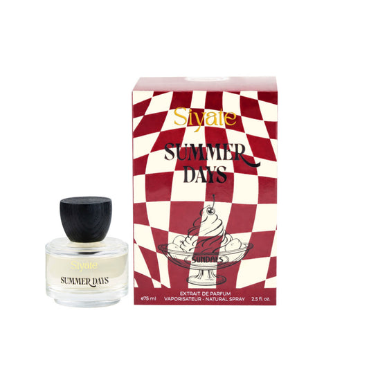 Slyafe Summer Days perfume bottle and packaging on a white background