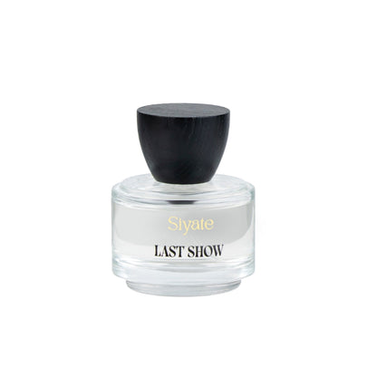 Perfume bottle labeled 'Last Show' by Siyate on a white background